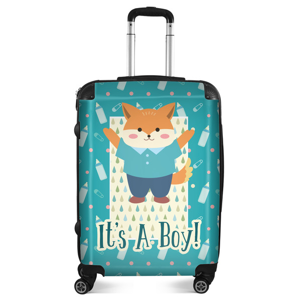 Custom Baby Shower Suitcase - 24" Medium - Checked