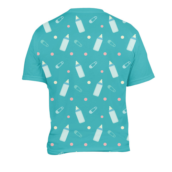 Baby Shower Men's Crew Neck T Shirt Medium - Back