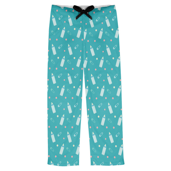 Custom Baby Shower Mens Pajama Pants - M
