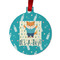 Baby Shower Metal Ball Ornament - Front