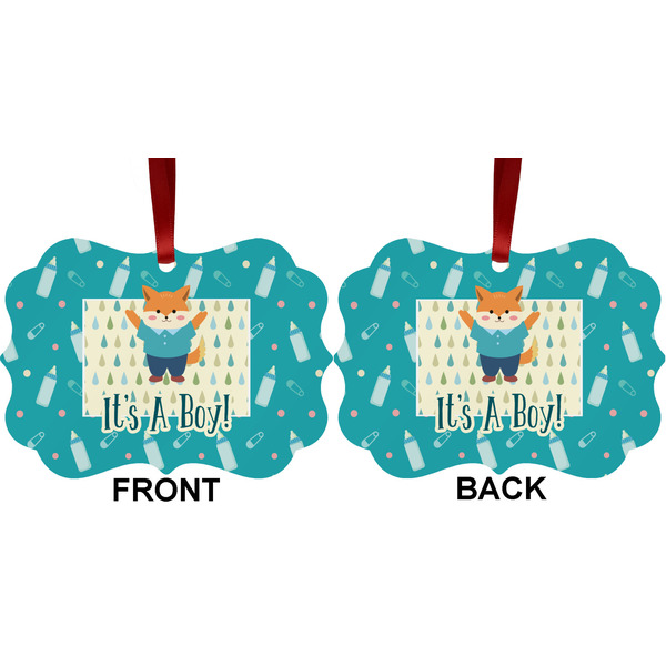 Baby Shower Metal Benilux Ornament - Front and Back (APPROVAL)