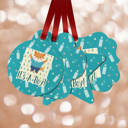 Baby Shower Metal Ornaments - Double Sided