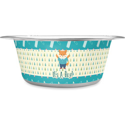 Baby Shower Stainless Steel Dog Bowl (Personalized)