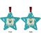 Baby Shower Metal Star Ornament - Front and Back