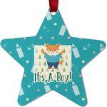 Baby Shower Metal Star Ornament - Double Sided