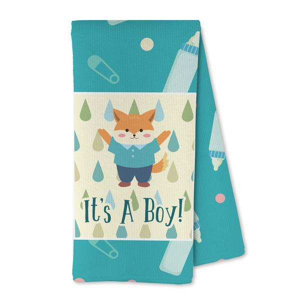 Custom Baby Shower Kitchen Towel - Microfiber