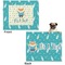 Baby Shower Microfleece Dog Blanket - Large- Front & Back