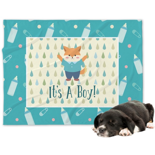 Custom Baby Shower Dog Blanket - Regular (Personalized)