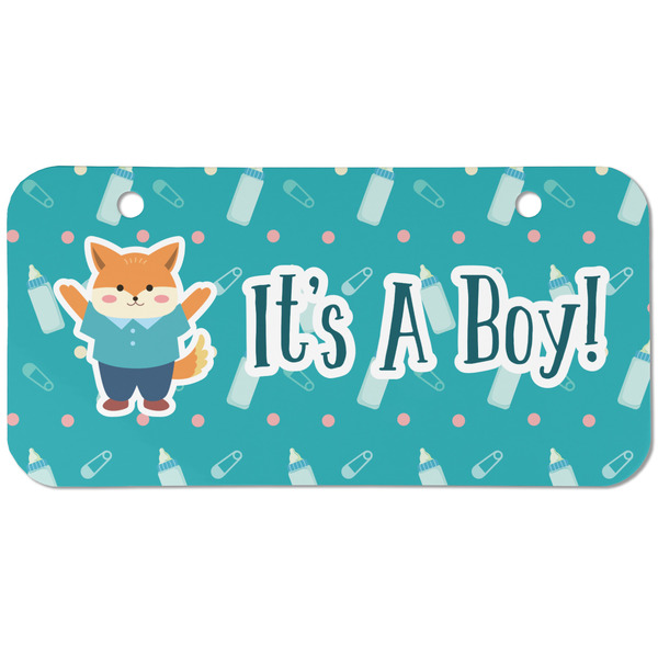 Baby Shower Mini Bicycle License Plate - Two Holes