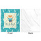 Baby Shower Minky Blanket - 50"x60" - Single Sided - Front & Back