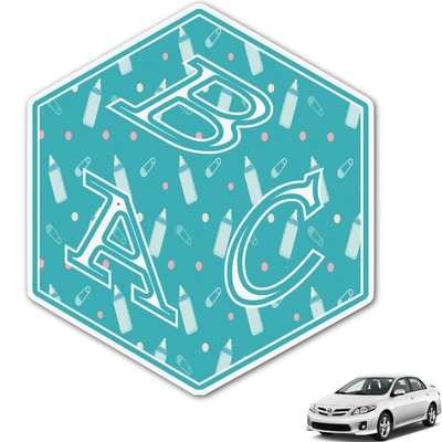 Baby Shower Monogram Car Decal (Personalized)