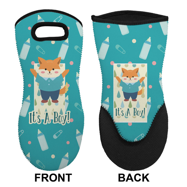 Baby Shower Neoprene Oven Mitt (Front & Back)
