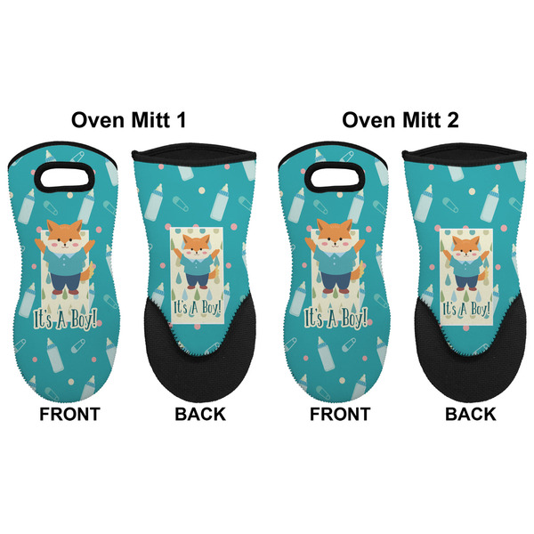 Baby Shower Neoprene Oven Mitt - Set of 2 - Approval