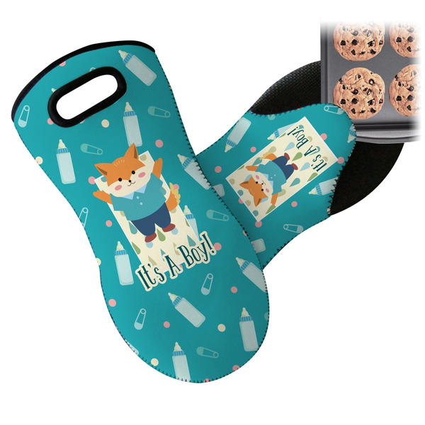 Baby Shower Neoprene Oven Mitt