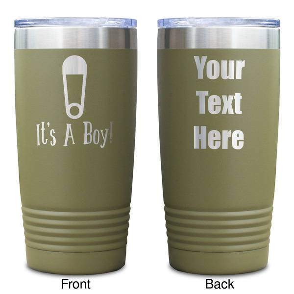 Baby Shower Olive Polar Camel Tumbler - 20oz - Double Sided - Approval