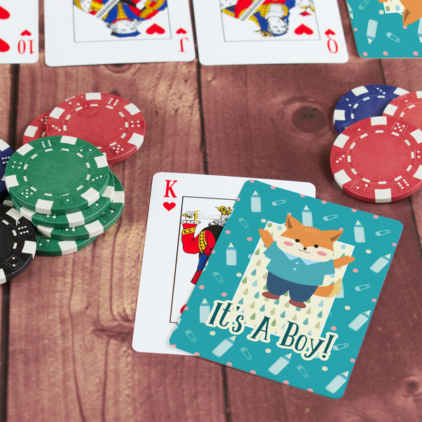 Baby Shower On Table with Poker Chips