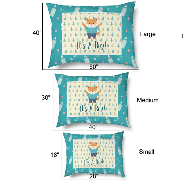 Baby Shower Outdoor Dog Beds - SIZE CHART