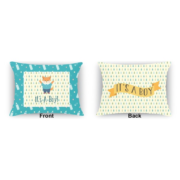 Baby Shower Outdoor Rectangular Throw Pillow (Front and Back)