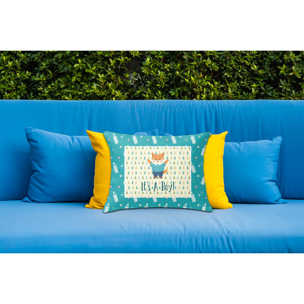 Baby Shower Outdoor Throw Pillow  - LIFESTYLE (Rectangular - 20x14)