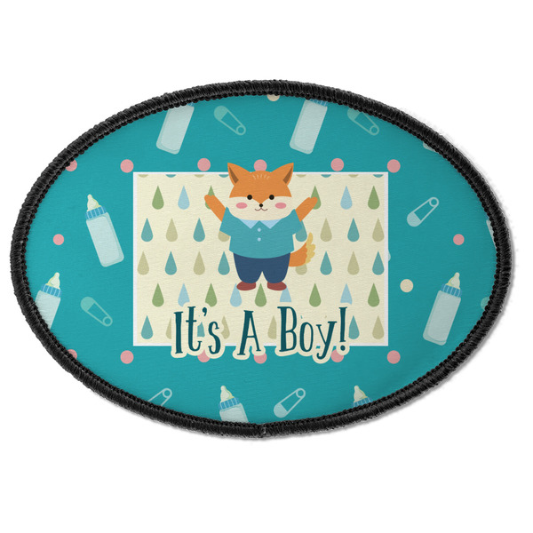 Custom Baby Shower Iron On Oval Patch