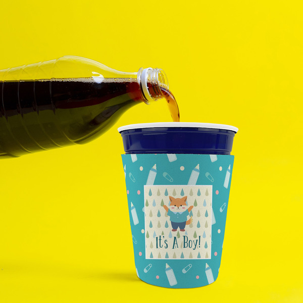 Baby Shower Party Cup Sleeves - without bottom - Lifestyle