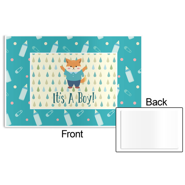 Baby Shower Disposable Paper Placemat - Front & Back