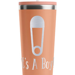 Baby Shower RTIC Everyday Tumbler with Straw - 28oz - Peach - Single-Sided