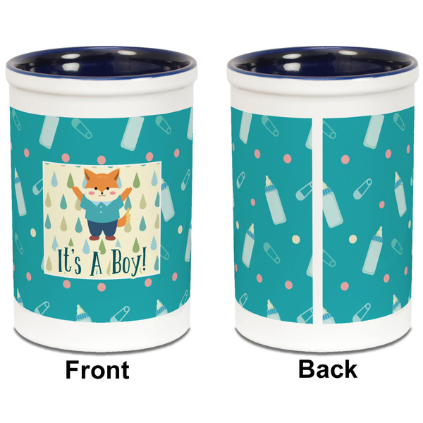 Baby Shower Pencil Holder - Blue - approval