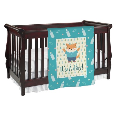 Baby Shower Baby Blanket (Single Sided) (Personalized)
