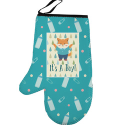 Baby Shower Left Oven Mitt (Personalized)