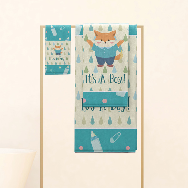 Baby Shower Personalized Towel Set