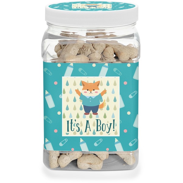 Custom Baby Shower Dog Treat Jar (Personalized)