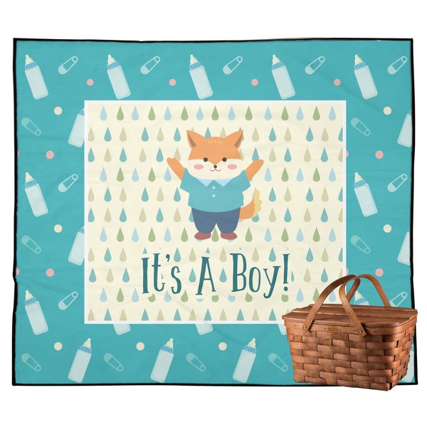 Custom Baby Shower Outdoor Picnic Blanket (Personalized)