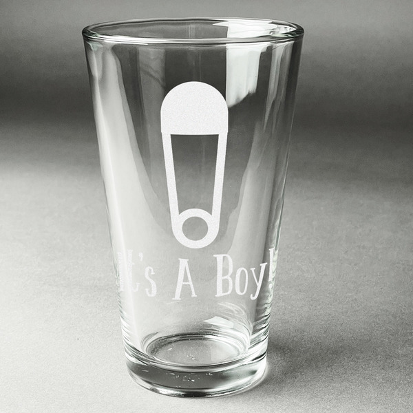 Custom Baby Shower Pint Glass - Engraved