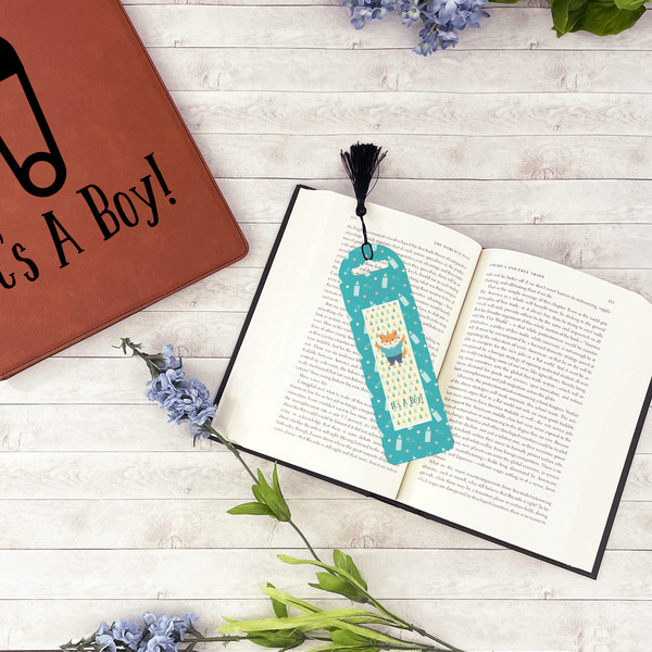 Baby Shower Plastic Bookmarks - In Context