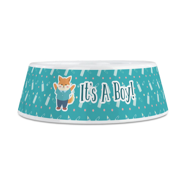 Baby Shower Plastic Dog Bowls - Medium - FRONT