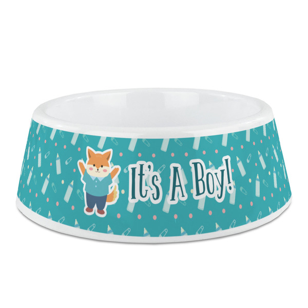 Custom Baby Shower Plastic Dog Bowl