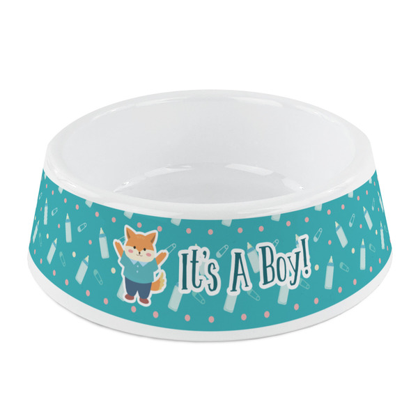 Custom Baby Shower Plastic Dog Bowl - Small