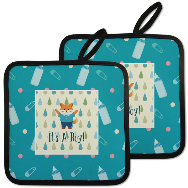 Baby Shower Pot Holders - Set of 2 MAIN