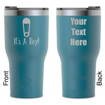 Baby Shower RTIC Tumbler - Dark Teal - Laser Engraved - Double-Sided
