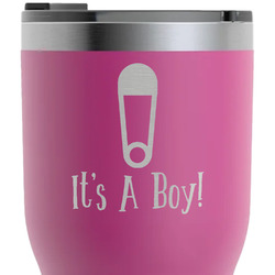Baby Shower RTIC Tumbler - Magenta - Laser Engraved - Double-Sided