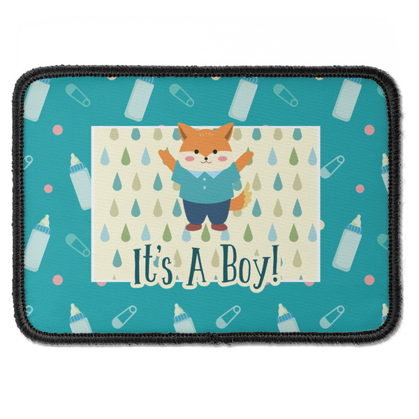 Custom Baby Shower Iron On Rectangle Patch