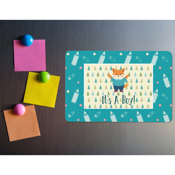 Baby Shower Rectangular Fridge Magnet - LIFESTYLE