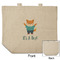 Baby Shower Reusable Cotton Grocery Bag - Front & Back View