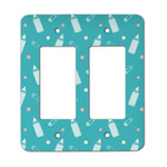 Baby Shower Rocker Style Light Switch Cover - Two Switch