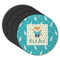 Baby Shower Round Rubber Backed Coasters - Set of 4 (Personalized)