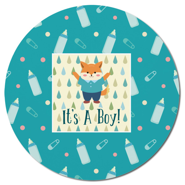 Baby Shower Round Fridge Magnet - FRONT