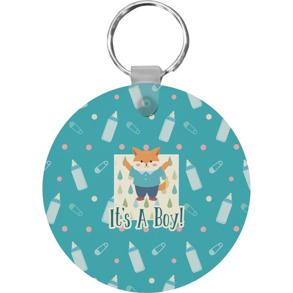 Baby Shower Round Keychain (Personalized)