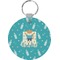 Baby Shower Round Plastic Keychain