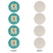 Baby Shower Round Linen Placemats - APPROVAL Set of 4 (single sided)